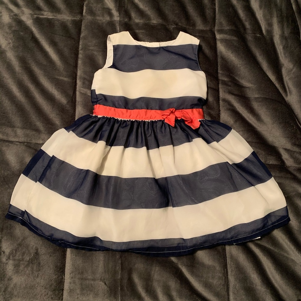 🛍5for$25🛍Blue & White striped toddler dress
